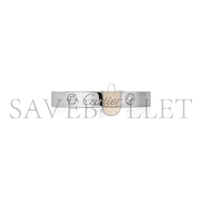 CARTIER C DE CARTIER WEDDING RING, WIDTH 3 MM, 2 DIAMONDS B4077800